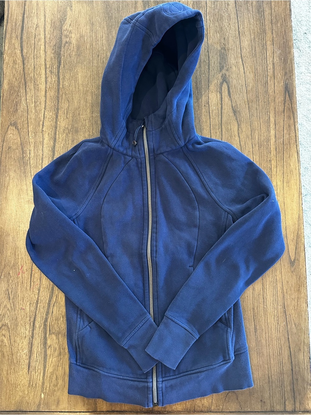 lululemon Scuba Hoodie Women’s Size 6 Navy Blue Full Zip Hooded Sweatshirt